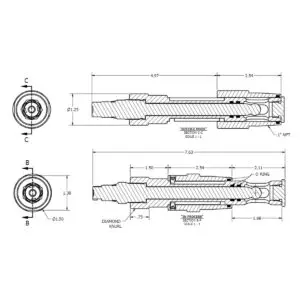 Drawing for CSR 120 Retractable Holder