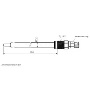 Drawing of SE 515 ph Sensor