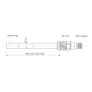 SE 740 Oxygen Sensor Drawing