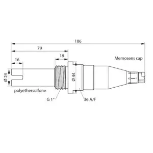 SE 630 Conductivity Sensor Drawing