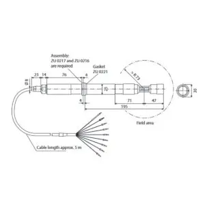 SE 600 Conductivity Sensor Drawing