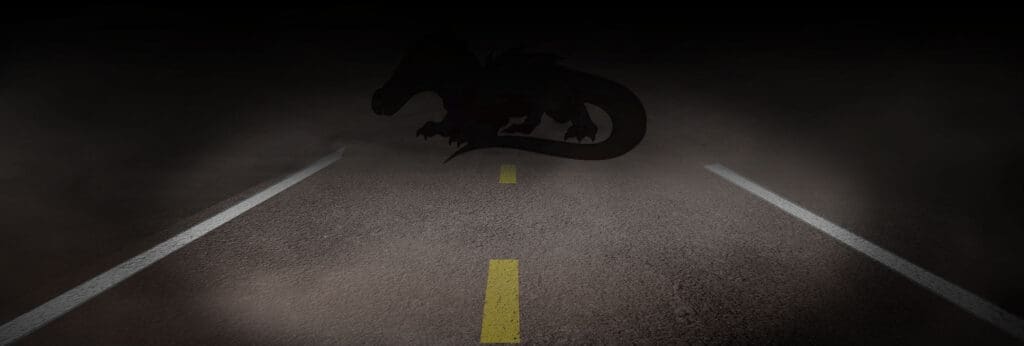A Flatsquatch waits in the dark.