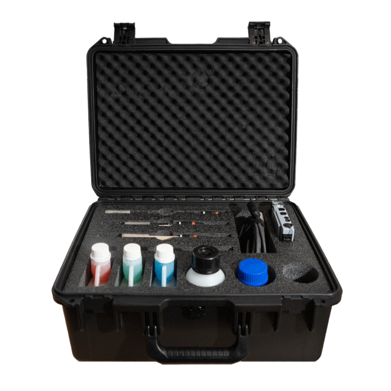 Fully outfitted calibration stations for pH and Conductivity Sensors