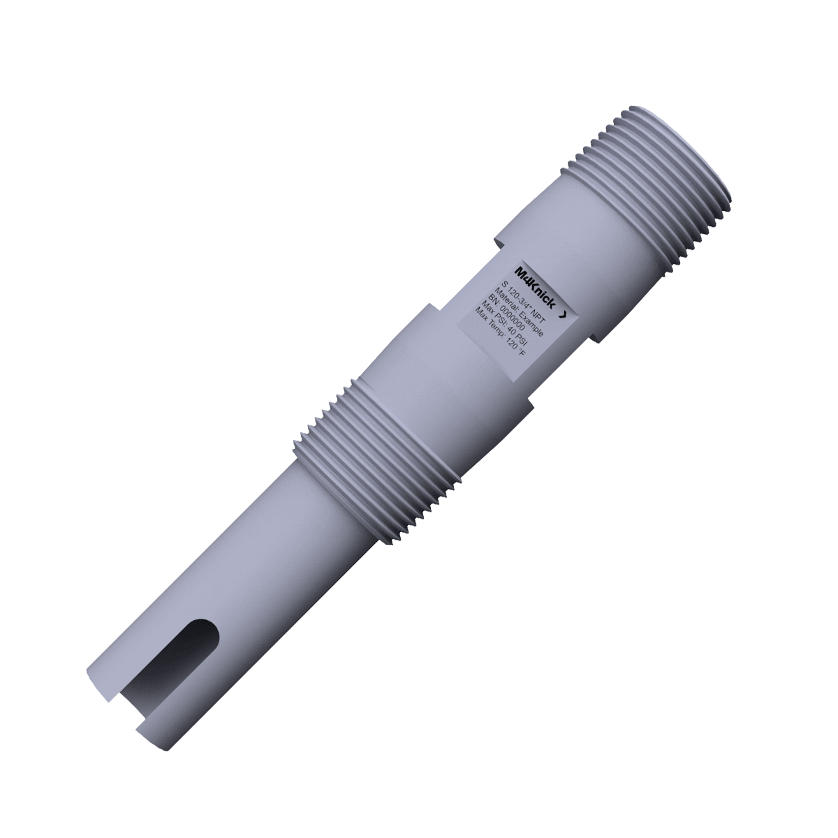 S120 CPVC Static Holder for pH ORP Conductivity and Dissolved Oxygen Sensors